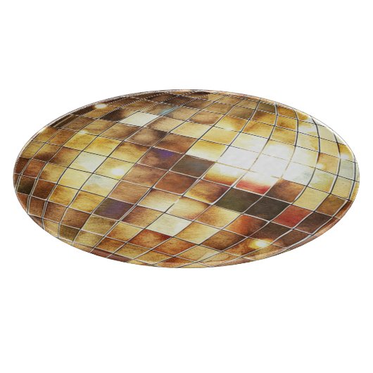 Gouden Disco Bal Snijplank (Hoek)