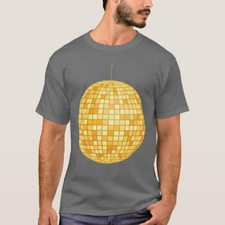 Gouden Disco Bal Spiegel Bal Retro 70s 80s meisje T-shirt