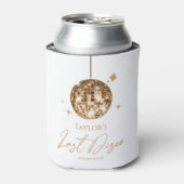 Gouden Disco Ball Laatste Disco Bachelorette Party Blikjeskoeler (Blikje Voorkant)