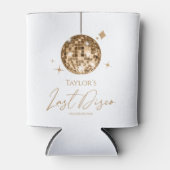 Gouden Disco Ball Laatste Disco Bachelorette Party Blikjeskoeler (Voorkant)