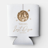 Gouden Disco Ball Laatste Disco Bachelorette Party Blikjeskoeler (Achterkant)