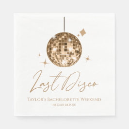 Gouden Disco Ball Laatste Disco Bachelorette Party Servet