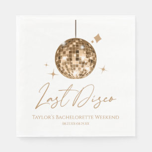 Gouden Disco Ball Laatste Disco Bachelorette Party Servet