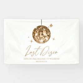 Gouden Disco Ball Laatste Disco Bachelorette Party Spandoek