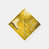 Gouden Discobal en Roller Schaatsen 30e Jubileum Servetten (Hoek)