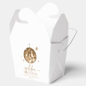 Gouden Discobal Gouden Verjaardagsfeest Bedankdoosjes (Geopend)