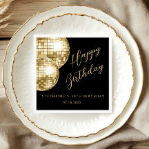 Gouden Discobal Verjaardagsfeest voor volwassenen