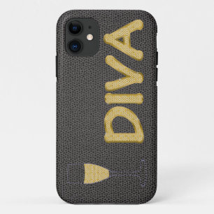 gouden DIVA en champagne "nauwelijks aanwezig" hoe iPhone 11 Hoesje