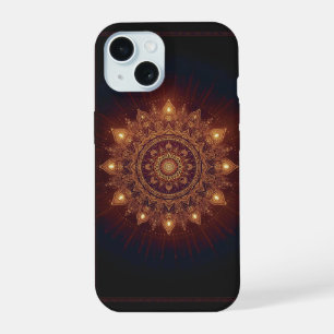 Gouden Diwali-mandala – Licht vanbinnen en vanbuit iPhone 15 Case