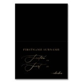 Gouden DIY gevouwen individu de kaart van de huwel (Voorkant)