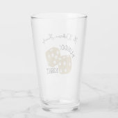 Gouden Dobbelsteen Bunco Nacht Aangepaste Naam Glas (Achterkant)