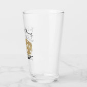 Gouden Dobbelsteen Bunco Nacht Aangepaste Naam Glas (Links)