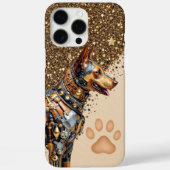 Gouden Doberman Glamour Case-Mate iPhone Case (Achterkant)