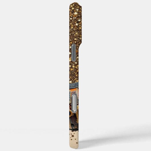 Gouden Doberman Glamour Case-Mate iPhone Case (Achterkant / Rechts)