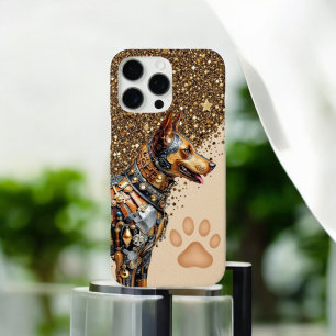  Gouden Doberman Glamour  iPhone 16 Pro Max Hoesje