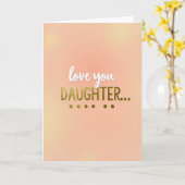 Gouden Dochter Liefde Kaart (Gele Bloem)
