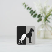 Gouden Dog Fancy Visitekaartjes (Staand voorkant)