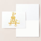 Gouden Dog van Groot formaat Folie Kaarten (Display)