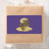 Gouden dollar etiket (Insitu)