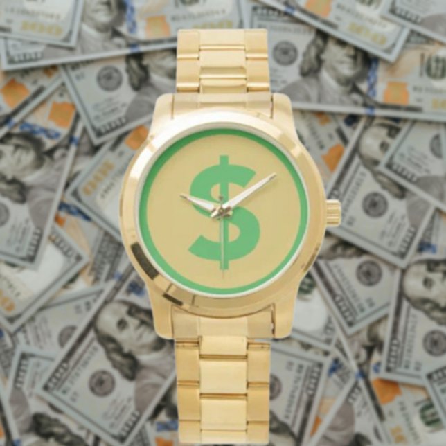 Gouden Dollar Horloge (Creator heeft geüpload)