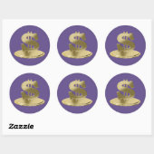 Gouden dollar ronde sticker (Vel)