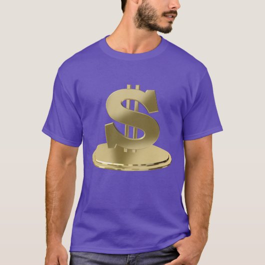 Gouden dollar t-shirt (Voorkant)