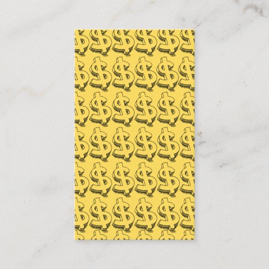 gouden dollar visitekaartje (Voorkant)