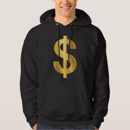 Gouden dollarsymbool – Luxe geld minimalistisch Hoodie