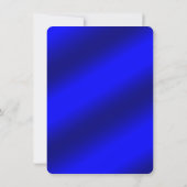 Gouden, donkerblauwe kerstkaart voor bedrijven kaart (Achterkant)