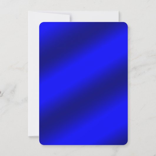 Gouden, donkerblauwe kerstkaart voor bedrijven kaart (Achterkant)