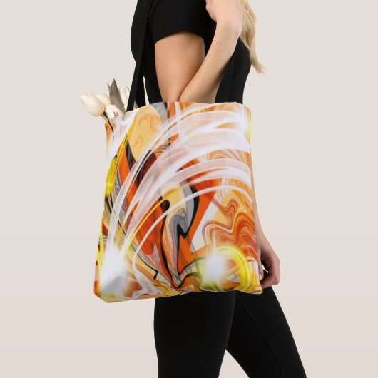 Gouden Donkere Draaikolk Tote Bag (Dichtbij)