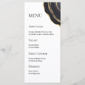 Gouden donkergrijze agaat menu (Voorkant)