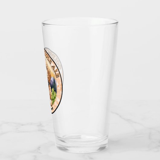 Gouden Doodle Ale Bierglas Glas (Links)