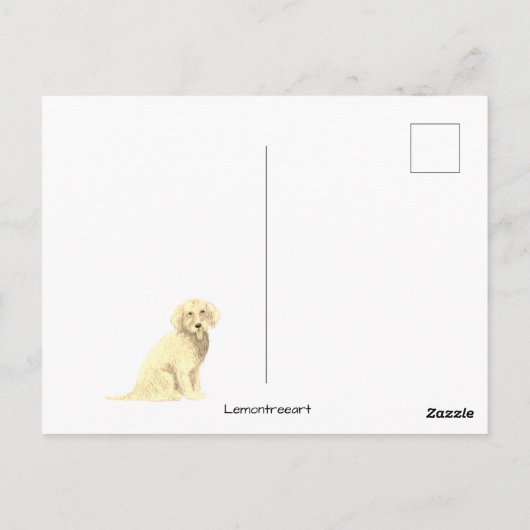 Gouden Doodle Ansichtkaart Briefkaart (Achterkant)