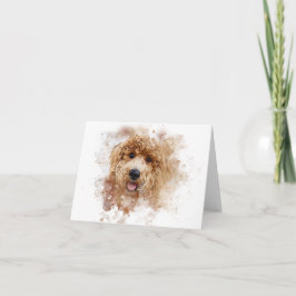 Gouden Doodle Blank Notitiekaartje