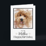 Gouden Doodle Cavapoo Gelukkige Verjaardag Moeder Kaart<br><div class="desc">Dit mooie doodle gezicht zal je moeders verjaardag zoveel specialer maken.</div>