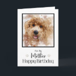 Gouden Doodle Cavapoo Gelukkige Verjaardag Moeder Kaart<br><div class="desc">Dit mooie doodle gezicht zal je moeders verjaardag zoveel specialer maken.</div>