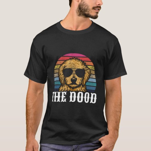 Gouden Doodle De Dood Pap Mam T-shirt (Voorkant)