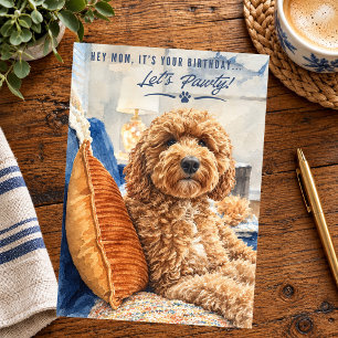 Gouden Doodle Gefeliciteerd Mama Kaart
