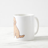 Gouden Doodle-hond Magie Koffiemok (Voorkant rechts)