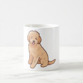 Gouden Doodle-hond Magie Koffiemok (Center)