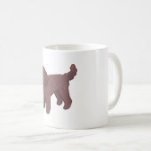 Gouden doodle hond Magie Koffiemok (Voorkant rechts)