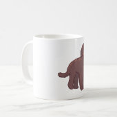 Gouden doodle hond Magie Koffiemok (Voorkant links)