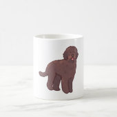 Gouden doodle hond Magie Koffiemok (Center)