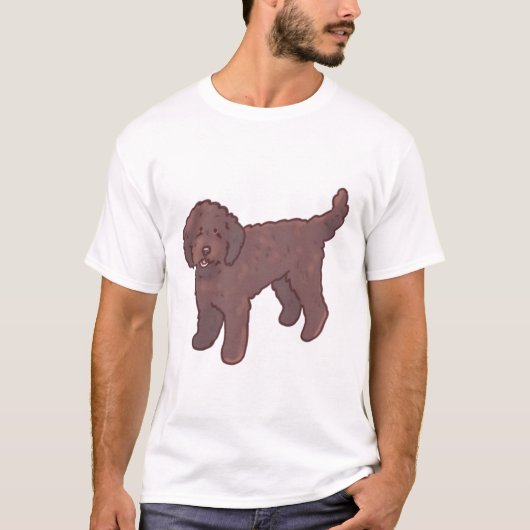 Gouden Doodle hond Magie T-shirt (Voorkant)