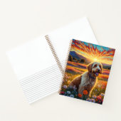 Gouden Doodle hond Notitieboek (Binnen)