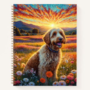 Gouden Doodle hond Notitieboek
