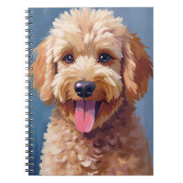 Gouden Doodle | Honden Waterverfschilderij Huisdie Notitieboek