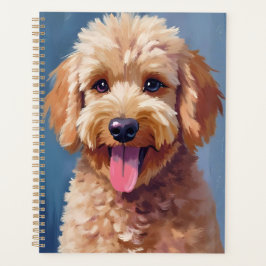 Gouden Doodle | Honden Waterverfschilderij Huisdie Planner