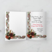 Gouden Doodle Kerstmis puppy groet Feestdagen Kaart (Binnen)